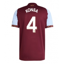 Moški Aston Villa Ezri Konsa #4 Replika nogometni dresi Domači 2025-26 Kratek Rokav