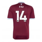 Moški Aston Villa Pau Torres #14 Replika nogometni dresi Domači 2026-27 Kratek Rokav