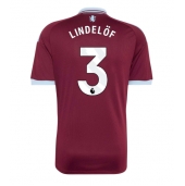Moški Aston Villa Victor Lindelof #3 Replika nogometni dresi Domači 2026-27 Kratek Rokav