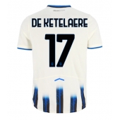 Moški Atalanta Charles De Ketelaere #17 Replika nogometni dresi Gostujoči 2025-26 Kratek Rokav
