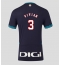 Moški Athletic Bilbao Dani Vivian #3 Replika nogometni dresi Gostujoči 2025-26 Kratek Rokav