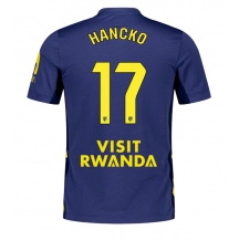 Moški Atletico Madrid David Hancko #17 Replika nogometni dresi Gostujoči 2025-26 Kratek Rokav