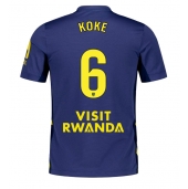 Moški Atletico Madrid Koke #6 Replika nogometni dresi Gostujoči 2025-26 Kratek Rokav