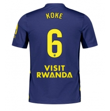 Moški Atletico Madrid Koke #6 Replika nogometni dresi Gostujoči 2025-26 Kratek Rokav
