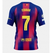 Moški Barcelona Ferran Torres #7 Replika nogometni dresi Domači 2025-26 Kratek Rokav