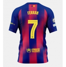 Moški Barcelona Ferran Torres #7 Replika nogometni dresi Domači 2025-26 Kratek Rokav