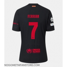 Moški Barcelona Ferran Torres #7 Replika nogometni dresi Gostujoči 2024-25 Kratek Rokav