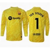 Moški Barcelona Ter Stegen #1 Vratar Replika nogometni dresi Domači 2024-25 Dolgi Rokav