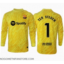 Moški Barcelona Ter Stegen #1 Vratar Replika nogometni dresi Domači 2024-25 Dolgi Rokav