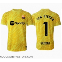Moški Barcelona Ter Stegen #1 Vratar Replika nogometni dresi Domači 2024-25 Kratek Rokav
