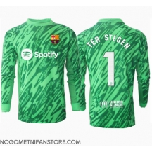 Moški Barcelona Ter Stegen #1 Vratar Replika nogometni dresi Gostujoči 2024-25 Dolgi Rokav