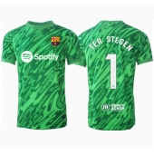 Moški Barcelona Ter Stegen #1 Vratar Replika nogometni dresi Gostujoči 2024-25 Kratek Rokav