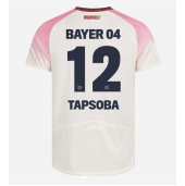 Moški Bayer Leverkusen Edmond Tapsoba #12 Replika nogometni dresi Gostujoči 2025-26 Kratek Rokav