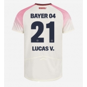 Moški Bayer Leverkusen Lucas Vazquez #21 Replika nogometni dresi Gostujoči 2025-26 Kratek Rokav