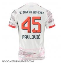 Moški Bayern Munich Aleksandar Pavlovic #45 Replika nogometni dresi Gostujoči 2025-26 Kratek Rokav