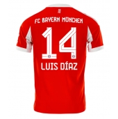 Moški Bayern Munich Luis Diaz #14 Replika nogometni dresi Domači 2025-26 Kratek Rokav
