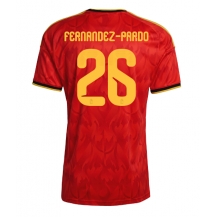 Moški Belgija Matias Fernandez-Pardo #26 Replika nogometni dresi Domači SP 2026 Kratek Rokav