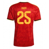 Moški Belgija Nathan Ngoy #25 Replika nogometni dresi Domači SP 2026 Kratek Rokav