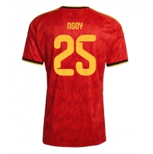 Moški Belgija Nathan Ngoy #25 Replika nogometni dresi Domači SP 2026 Kratek Rokav