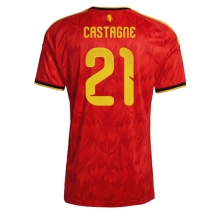 Moški Belgija Timothy Castagne #21 Replika nogometni dresi Domači SP 2026 Kratek Rokav