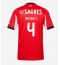 Moški Benfica Antonio Silva #4 Replika nogometni dresi Domači 2025-26 Kratek Rokav