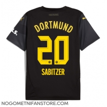 Moški Borussia Dortmund Marcel Sabitzer #20 Replika nogometni dresi Gostujoči 2024-25 Kratek Rokav