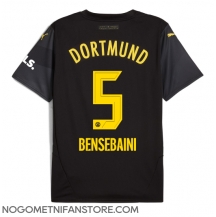 Moški Borussia Dortmund Ramy Bensebaini #5 Replika nogometni dresi Gostujoči 2024-25 Kratek Rokav