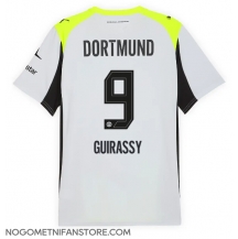 Moški Borussia Dortmund Serhou Guirassy #9 Replika nogometni dresi Gostujoči 2025-26 Kratek Rokav