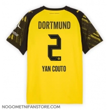 Moški Borussia Dortmund Yan Couto #2 Replika nogometni dresi Domači 2025-26 Kratek Rokav