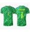 Moški Brazilija Alisson Becker #1 Vratar Replika nogometni dresi Domači Copa America 2024 Kratek Rokav