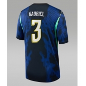 Moški Brazilija Gabriel Magalhaes #3 Replika nogometni dresi Gostujoči SP 2026 Kratek Rokav