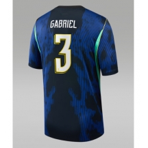 Moški Brazilija Gabriel Magalhaes #3 Replika nogometni dresi Gostujoči SP 2026 Kratek Rokav