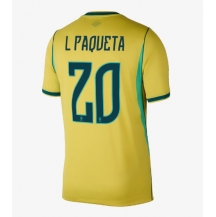 Moški Brazilija Lucas Paqueta #20 Replika nogometni dresi Domači SP 2026 Kratek Rokav