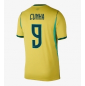 Moški Brazilija Matheus Cunha #9 Replika nogometni dresi Domači SP 2026 Kratek Rokav