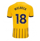 Moški Brighton Danny Welbeck #18 Replika nogometni dresi Gostujoči 2024-25 Kratek Rokav