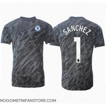 Moški Chelsea Robert Sanchez #1 Vratar Replika nogometni dresi Gostujoči 2024-25 Kratek Rokav