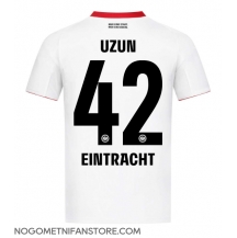 Moški Eintracht Frankfurt Can Uzun #42 Replika nogometni dresi Gostujoči 2025-26 Kratek Rokav