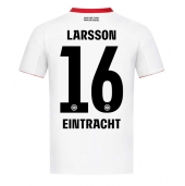 Moški Eintracht Frankfurt Hugo Larsson #16 Replika nogometni dresi Gostujoči 2025-26 Kratek Rokav