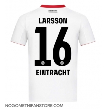 Moški Eintracht Frankfurt Hugo Larsson #16 Replika nogometni dresi Gostujoči 2025-26 Kratek Rokav
