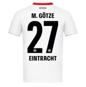 Moški Eintracht Frankfurt Mario Gotze #27 Replika nogometni dresi Gostujoči 2025-26 Kratek Rokav