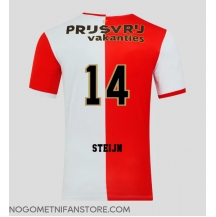 Moški Feyenoord Sem Steijn #14 Replika nogometni dresi Domači 2025-26 Kratek Rokav