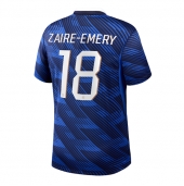 Moški Francija Warren Zaire-Emery #18 Replika nogometni dresi Domači SP 2026 Kratek Rokav