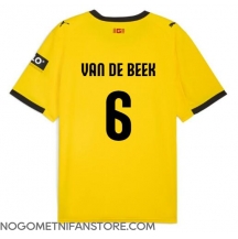 Moški Girona Donny van de Beek #6 Replika nogometni dresi Gostujoči 2025-26 Kratek Rokav