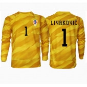 Moški Hrvaška Dominik Livakovic #1 Vratar Replika nogometni dresi Domači EP 2024 Dolgi Rokav