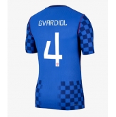 Moški Hrvaška Josko Gvardiol #4 Replika nogometni dresi Gostujoči SP 2026 Kratek Rokav