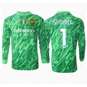 Moški Inter Milan Yann Sommer #1 Vratar Replika nogometni dresi Domači 2024-25 Dolgi Rokav