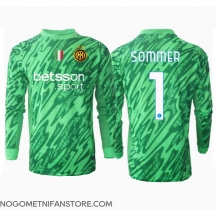 Moški Inter Milan Yann Sommer #1 Vratar Replika nogometni dresi Domači 2024-25 Dolgi Rokav
