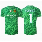 Moški Inter Milan Yann Sommer #1 Vratar Replika nogometni dresi Domači 2024-25 Kratek Rokav