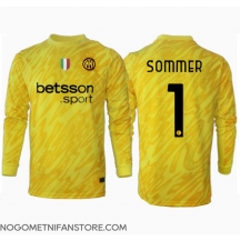 Moški Inter Milan Yann Sommer #1 Vratar Replika nogometni dresi Gostujoči 2024-25 Dolgi Rokav
