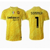 Moški Inter Milan Yann Sommer #1 Vratar Replika nogometni dresi Gostujoči 2024-25 Kratek Rokav
